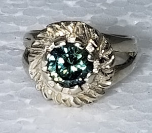 Montana Sapphire Ring 14K white gold