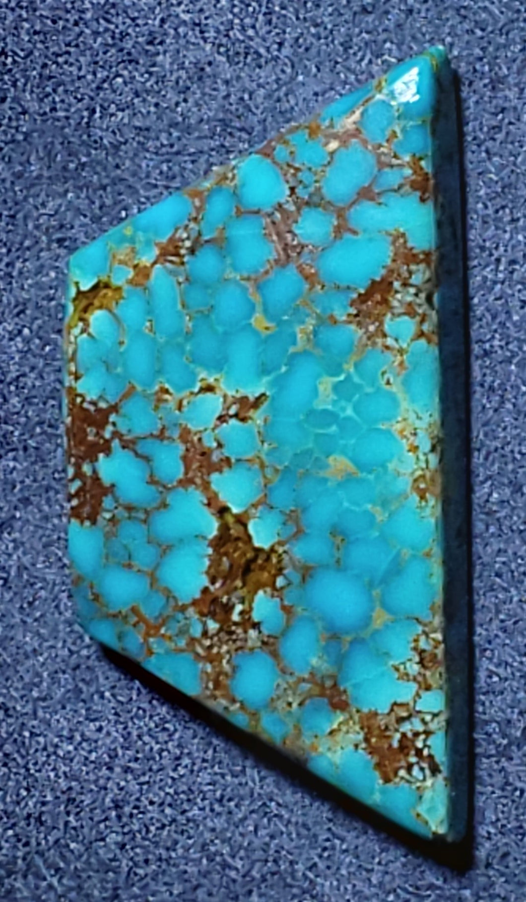 Turquoise red web cabochon