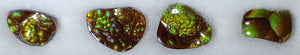 Fire Agate suite of 4