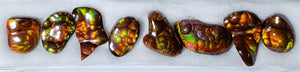Fire Agate suite of 8