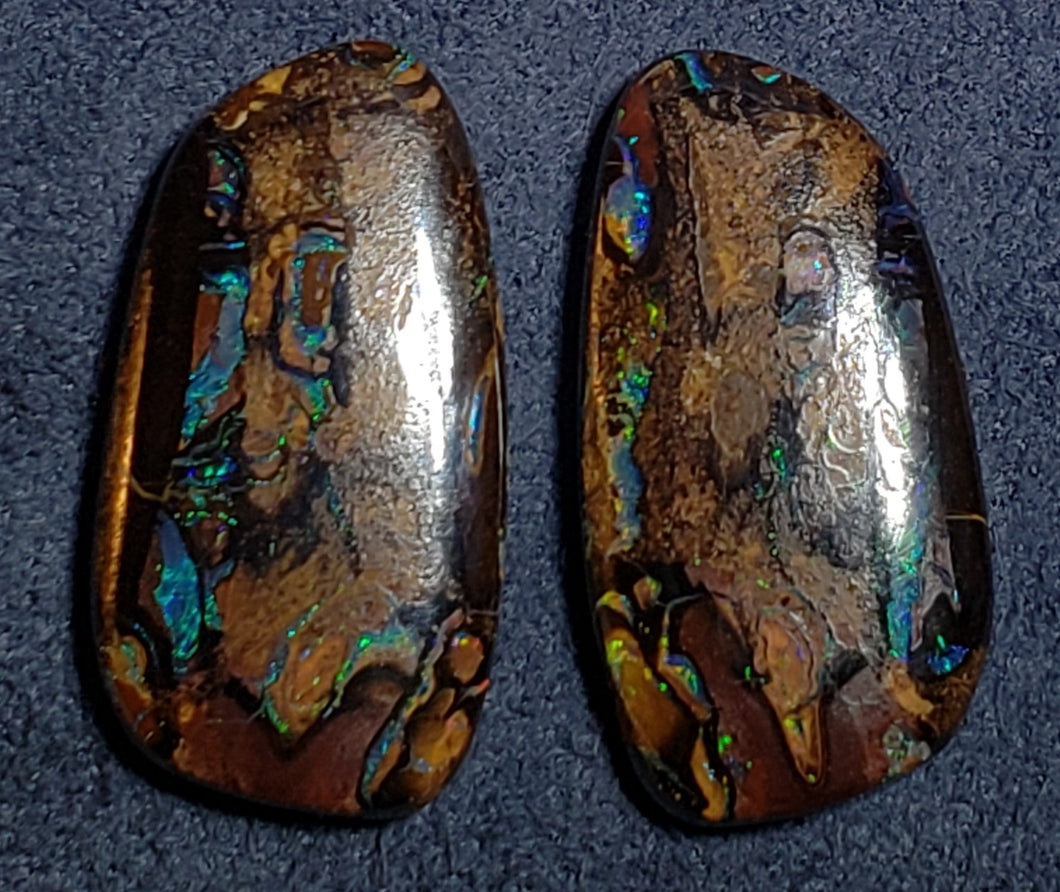 Boulder Opal Pair Loose Stones