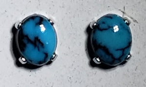 Turquoise earrings Silver